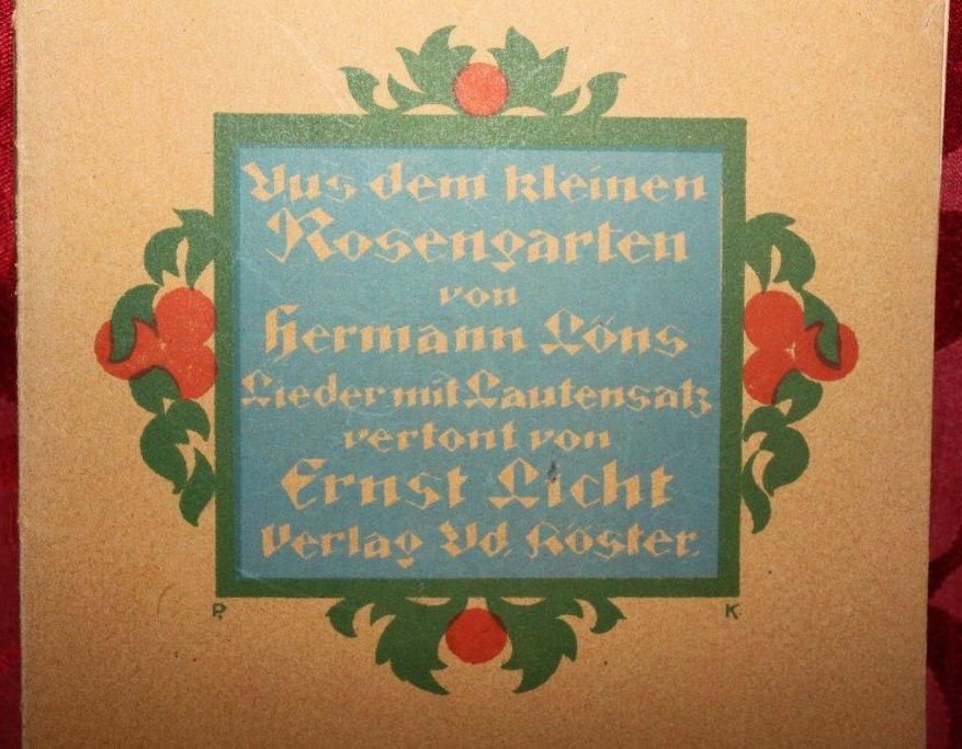 Löns, Herrmann - aus dem kleinen Rosengarten