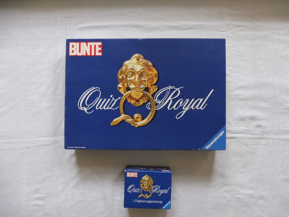 Gesellschaftsspiel " Quiz Royal " + Ergänzungskarten von Ravensburger