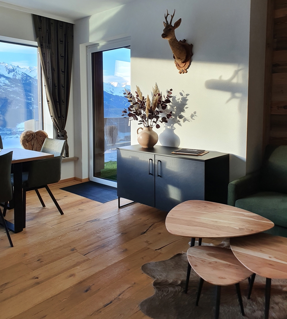 Ferienwohnung mit Sauna in top Aussichtslage direkt im Skigebiet Kitzbühel