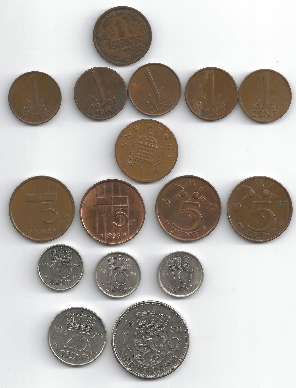 Münzen Niederlande 1916 bis 1984