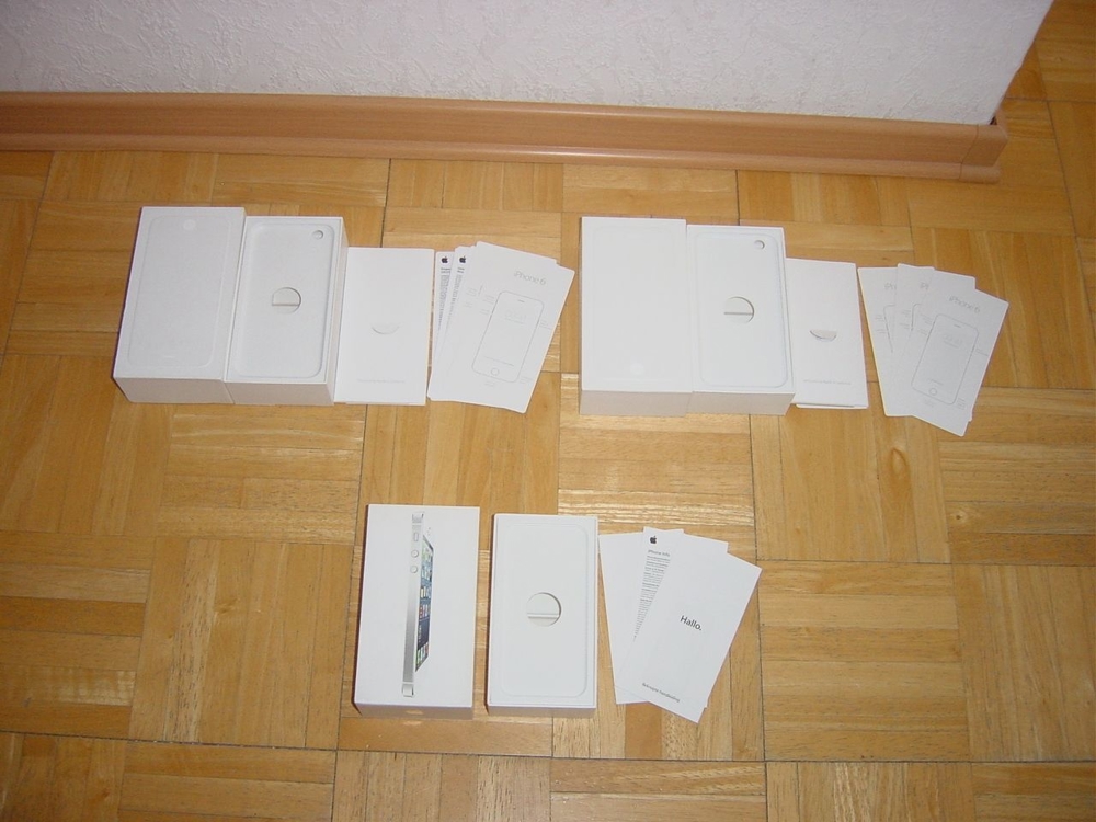 iPhone 3 X Karton Box Schachtel Originalverpackung iPhone 2 x iPhone 6 u.1 X iPhone 5