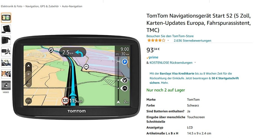 TomTom Navigationsgerät Start 52 Lite
