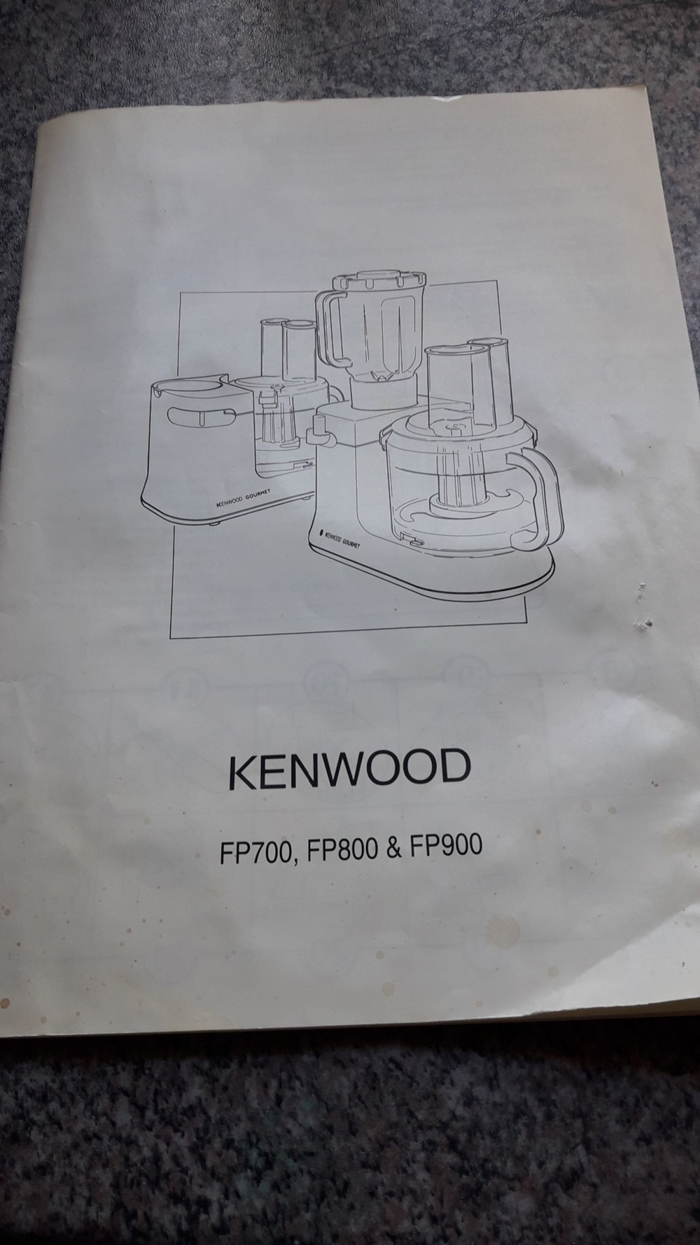KENWOOD Küchenmaschine FP 800 electronic mit viel Zubehör