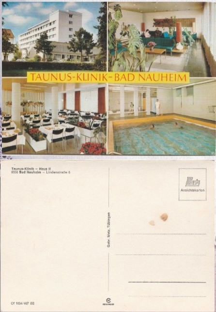 Postkarte, Taunus-Klinik-Bad Nauheim
