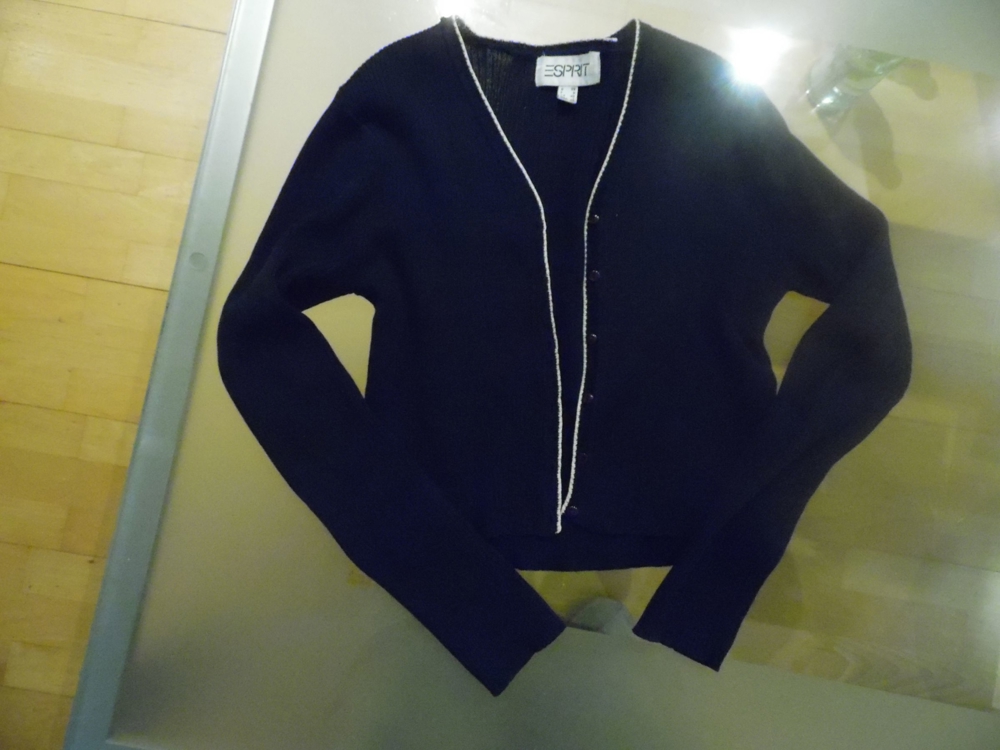 Vintage Damen Esprit Jacke Strickjacke Gr. XS Gr. 34 aus 90er Jahre