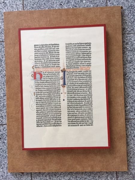 schönes FAKSIMILE Original LITHOGRAPHIE eines alten Buchdruckes