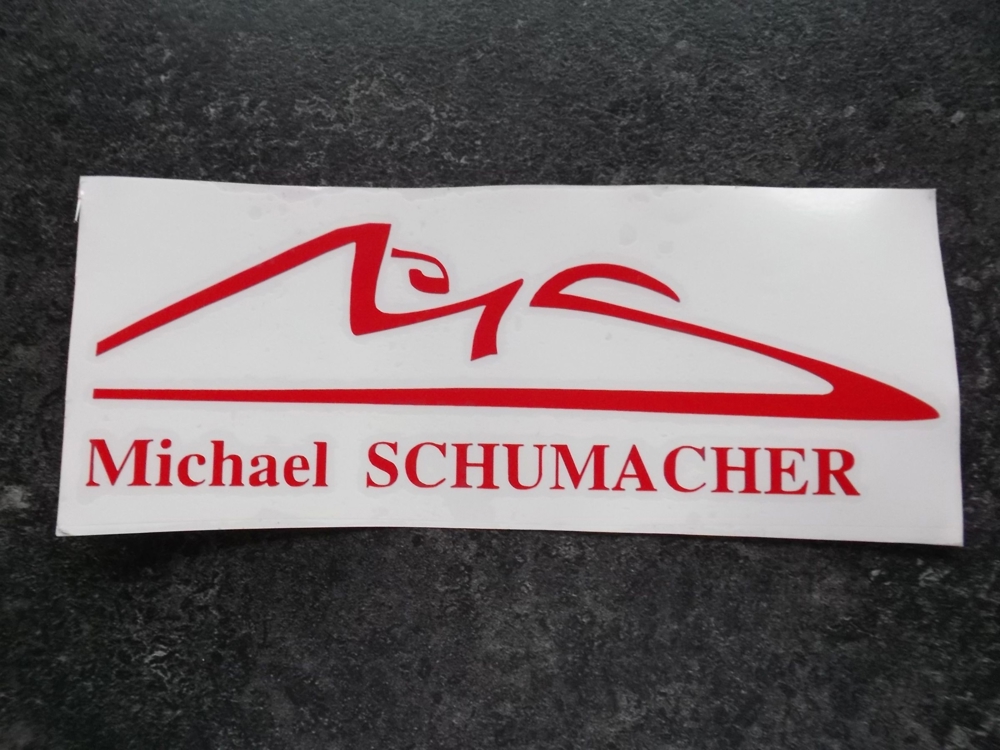 Klebeschriftzug, Aufkleber, Michael Schumacher MS 21 cm x 7 cm