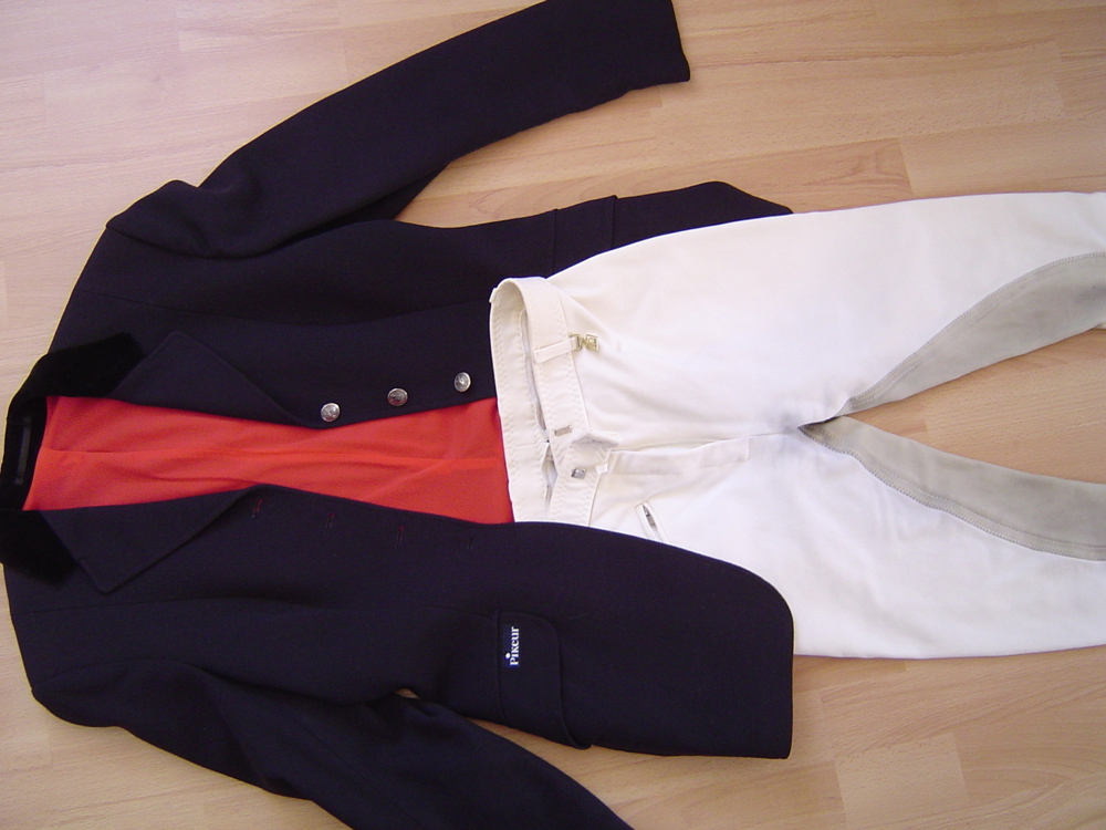 Turnieroutfit, Jacket, Bluse, Reithose