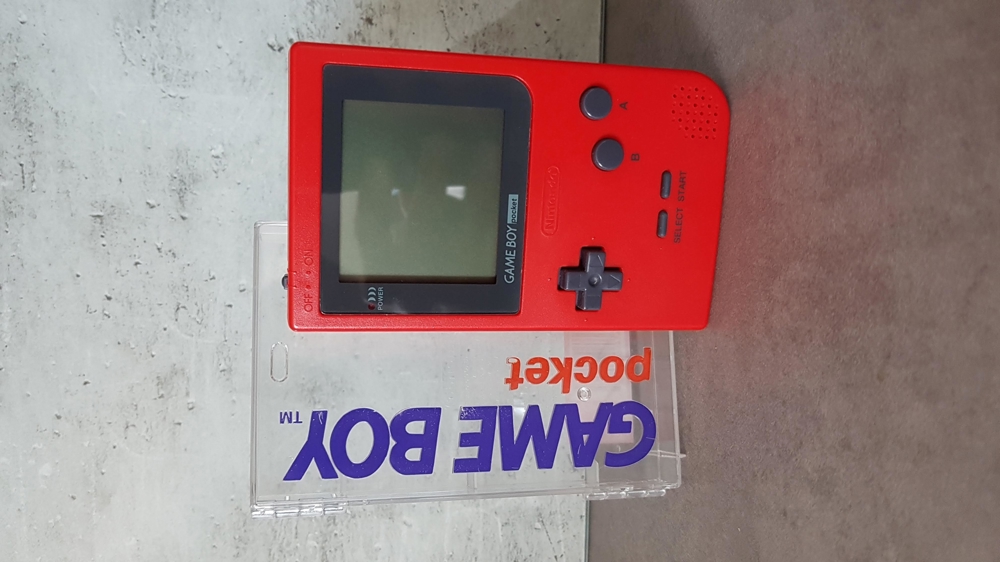 # Nintendo GAME BOY pocket Mega TOP GameBoy in Rot mit Case 1996 Konsole