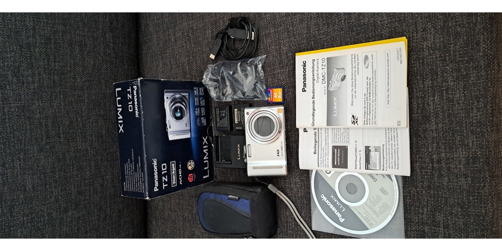 Kamera Panasonic Lumix TZ10 OVP/Zubehör