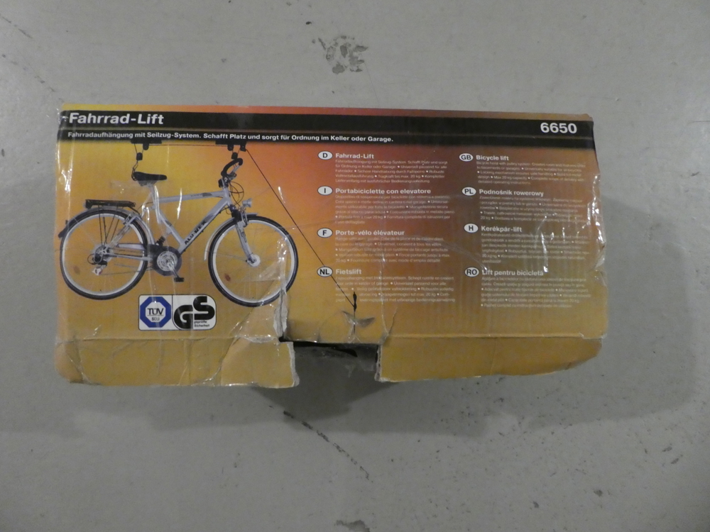 Verkaufe einen Fahrrad -Lift für Keller oder Garage.