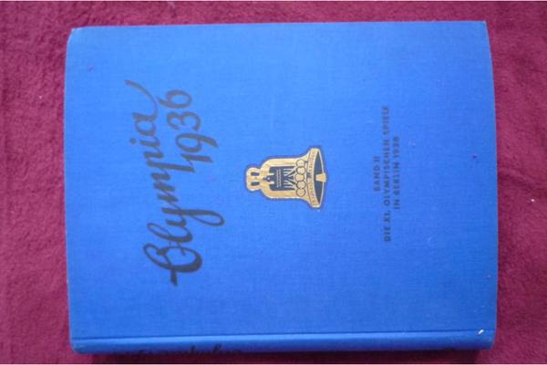 Die Olympischen Spiele 1936 in Berlin, Fotobände 1 und 2 in blau! Rarität!!