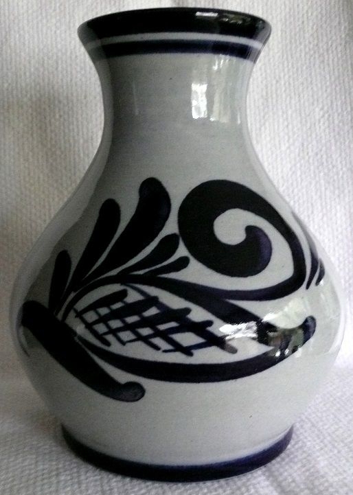 Westerwälder Steinzeug - dekorative bauchige Vase