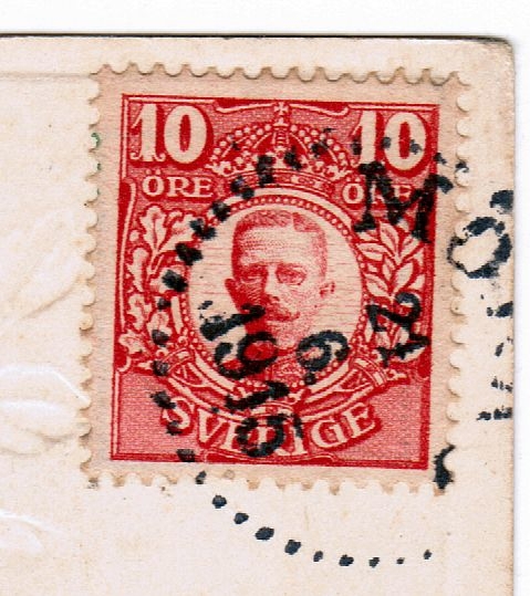 Briefmarke: König Gustav V / Schweden. anno 1915