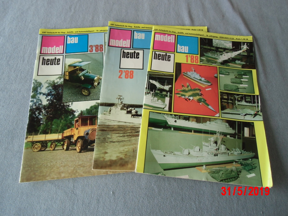 "Modellbau heute" Flug-Schiffs-u.Kfz-Modellbau-u.-Sport i. d. DDR., antiquar