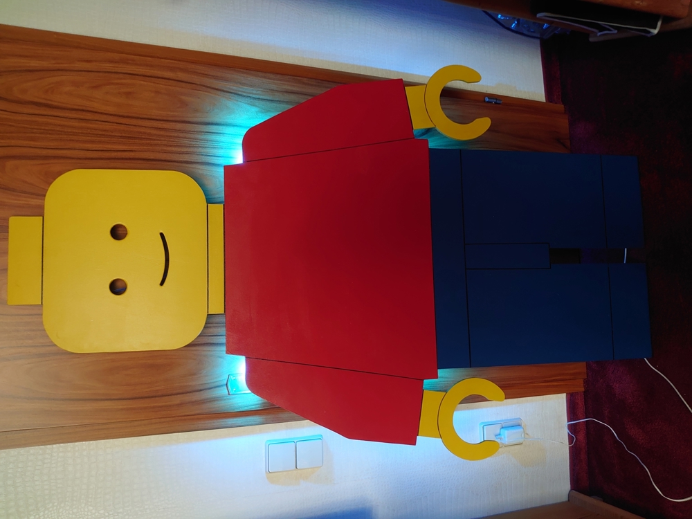 Lego Männchen mit Hintergrundlicht