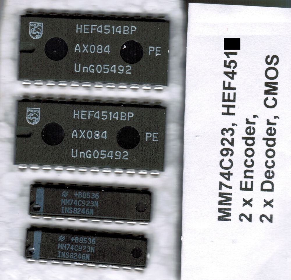 MM74C923N, HEF4514, IC, (je 2 Stück), kein (no) PayPal