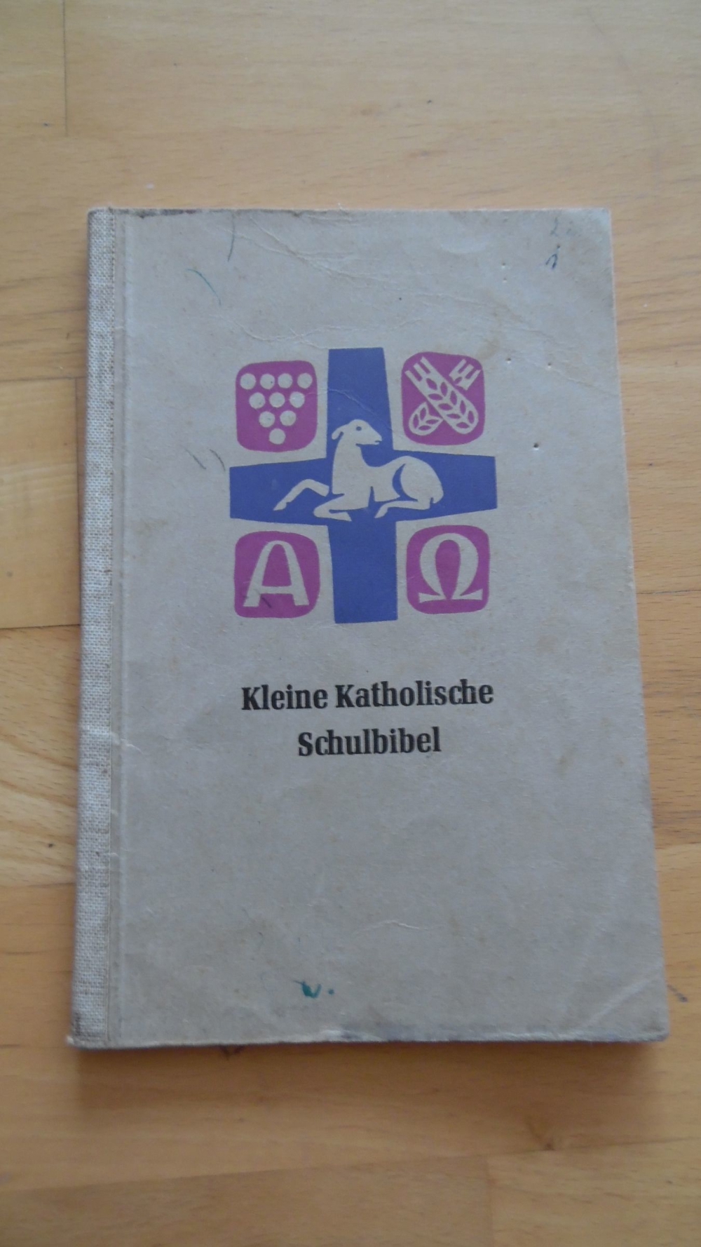 altes Schulbuch Bibel Kleine Katholische Schulbibel 50er Jahre