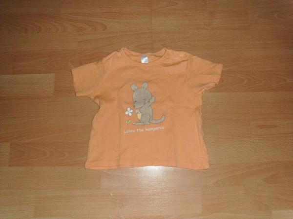 T-Shirt von Baby Club, orange mit Motiv, Gr. 86