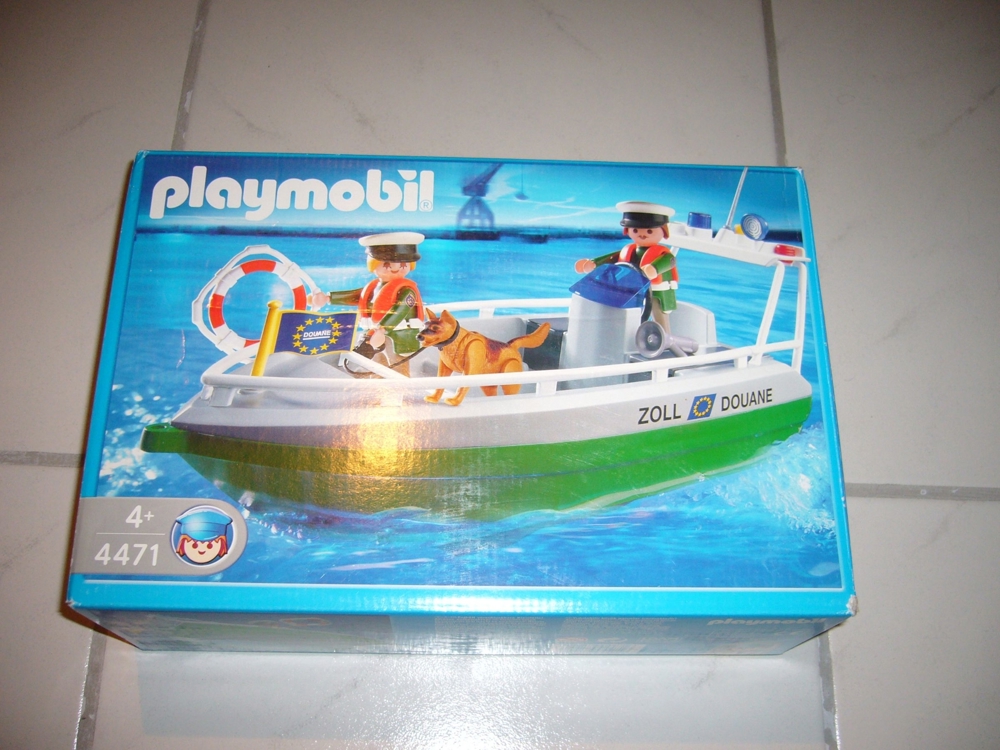 Playmobil 4471 Zollboot, Wasserpolizei, Polizeiboot in OVP