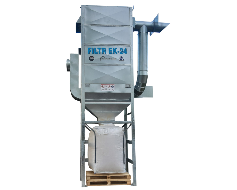 Filter EK-24, Sägespäneabsaugung mit einer Leistung von 9000m3 h eingebaut - HERSTELLER