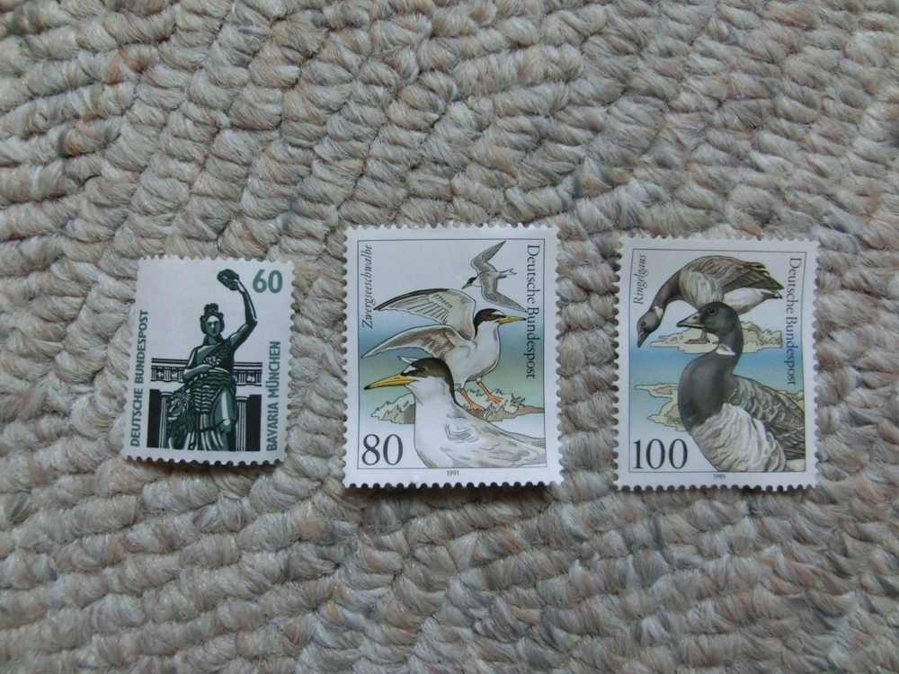 Briefmarken NEU/ Zwergseeschwalbe/Ringelgans/ Bavaria/ in DM
