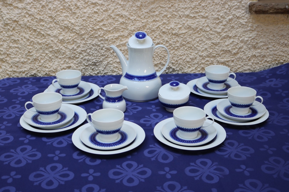 #Kaffee-Service, #21-tlg., #Thomas, #Rotunda Blaurand