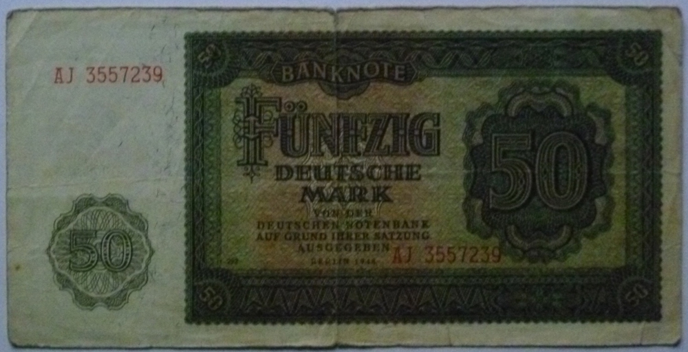 Banknote Geldschein SBZ 50 Deutsche Mark Berlin 1948