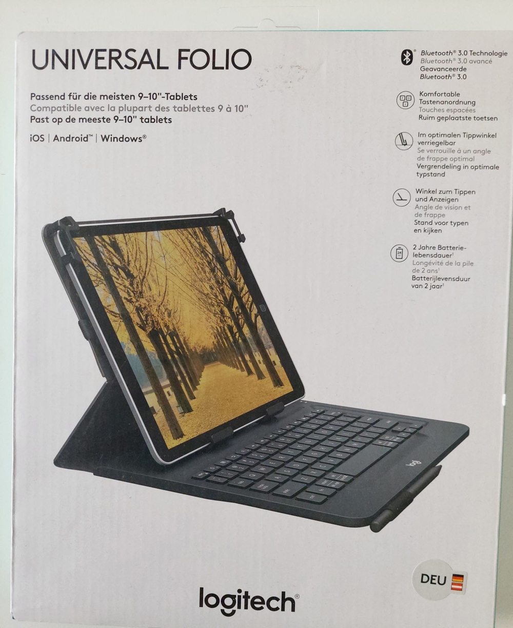 Universal-Tastatur für Tablets , kabellos