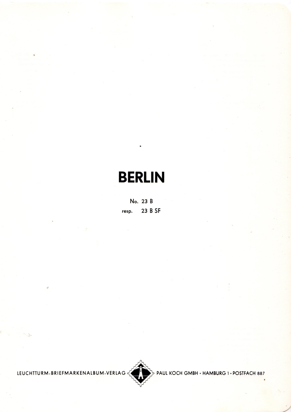 Briefmarkensammlung S2 Berlin 1948 - 1990