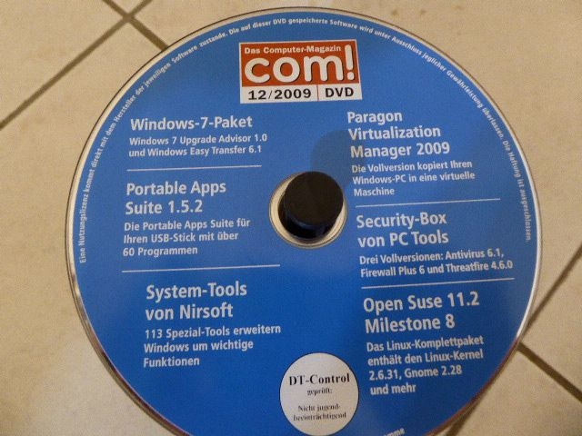84 Software DVD`s der Zeitschrift COM 2003-2009