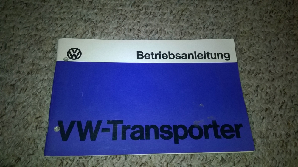VW Bus T2 Betriebsanleitung 1977