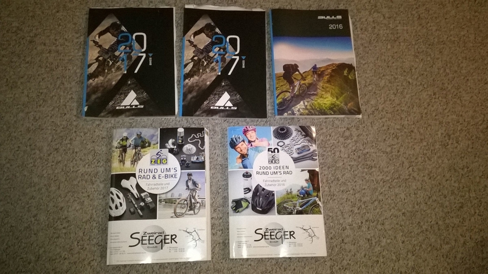 Bulls und ZEG Fahrrad Kataloge aus 2016 und 2017