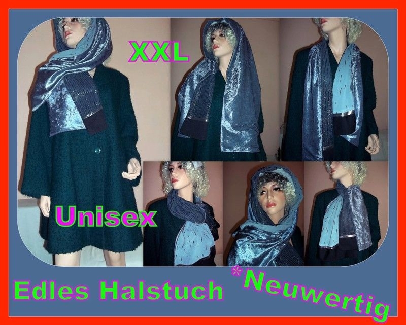 Unisex Edles Halstuch Elegant Luxus*XXL-Schal*Selten Neuwertig*