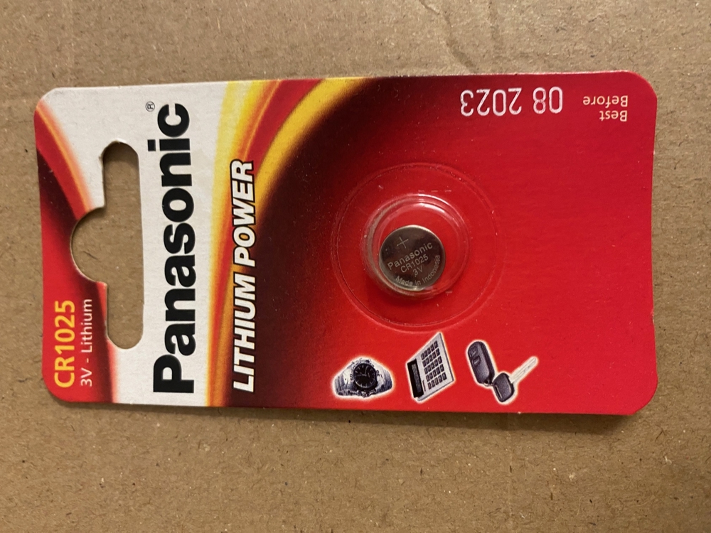 7 x Batterie Knopfzelle CR1025, ovp