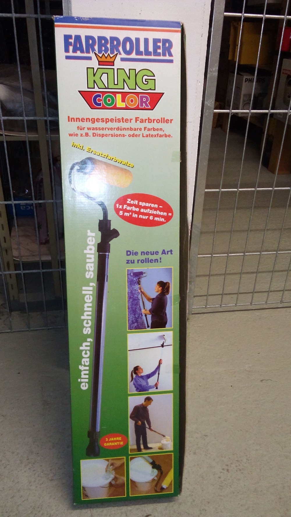 Farbroller für Decke streichen