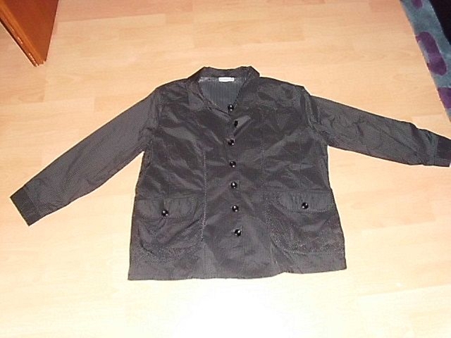 Leichte Jacke von Gina Laura, schwarz gemustert, Gr. 52