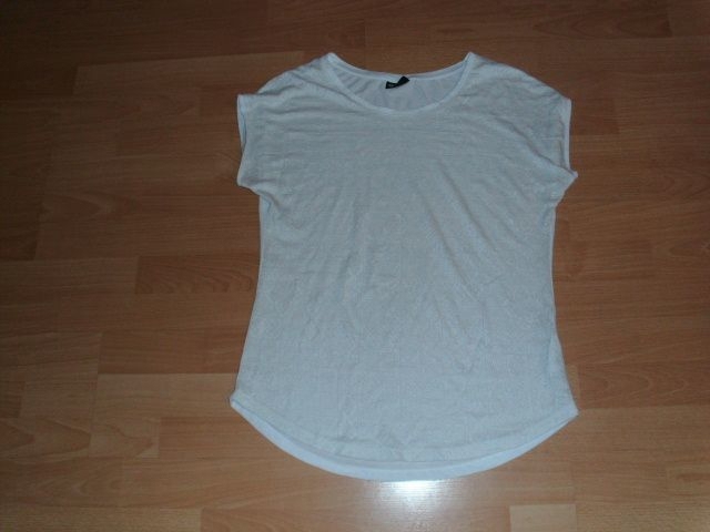 T-Shirt von Janina, wollweiß mit Muster, Gr. 42
