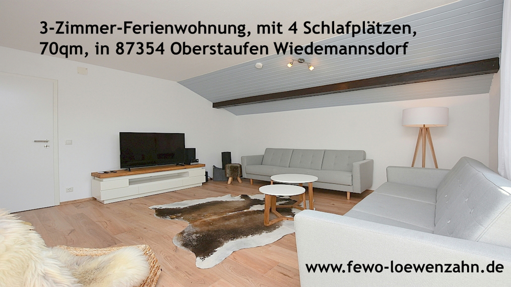 3-Zimmer-Ferienwohnung Fewo Löwenzahn* in 87534 Oberstaufen / Allgäu