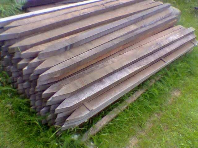 50 Stück 4x6x200cm Holzpfähle Zaunpfahl Weidezaunpfahl Weidezaun