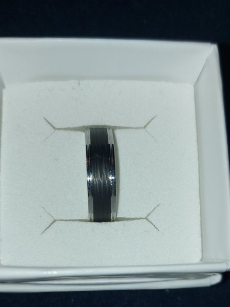 Silber Carbon Ring