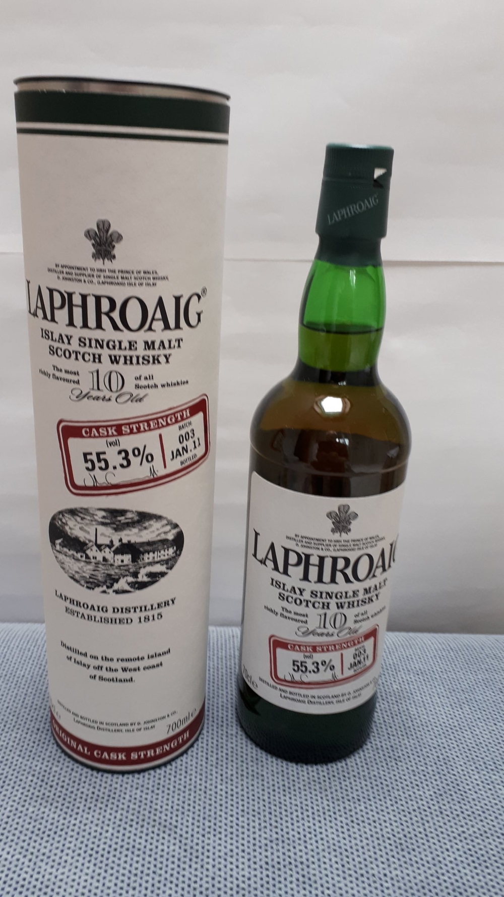 Whisky Laphroaig 10 J. Cask Strength Batch 003