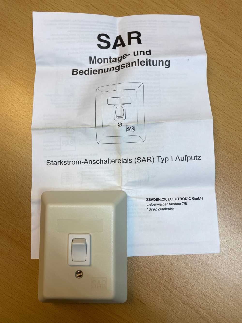 Starkstrom-Anschalterelais (SAR), AP, neu und unbenutzt