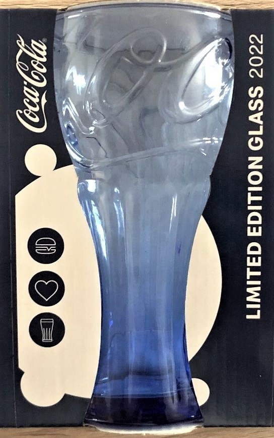 NEU - Mc Donalds 1 Glas in Blau SCHWEIZ - Cola Limited Edition 2022