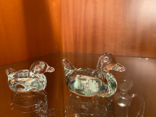 Enten aus Glas - aus der Glasgalerie Malente - mundgeblasen - unbeschädigt