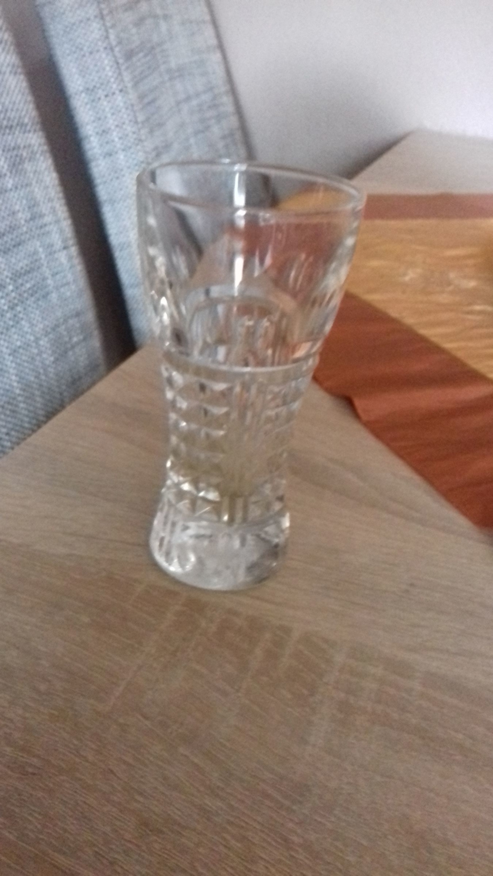 kleine Vase Glas Höhe 13 cm