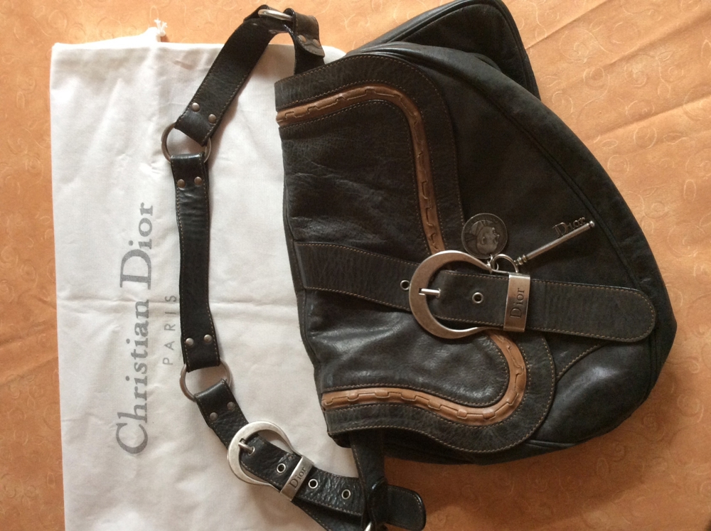 "Christian Dior" Echtleder Handtasche -Saddle- mit Zertifikat, HAMMERPREIS !!!