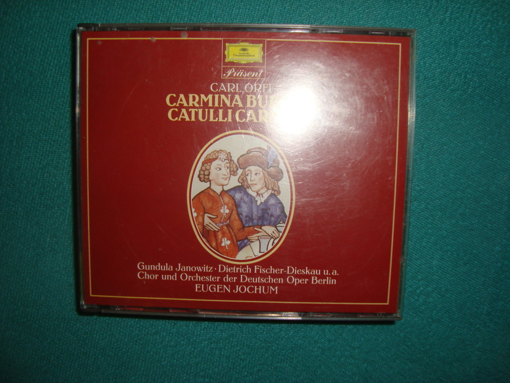 2xCD Box Carl Orff Carmina Burana Catulli Carmina Eugen Jochum DGG 4278782-2 stereo