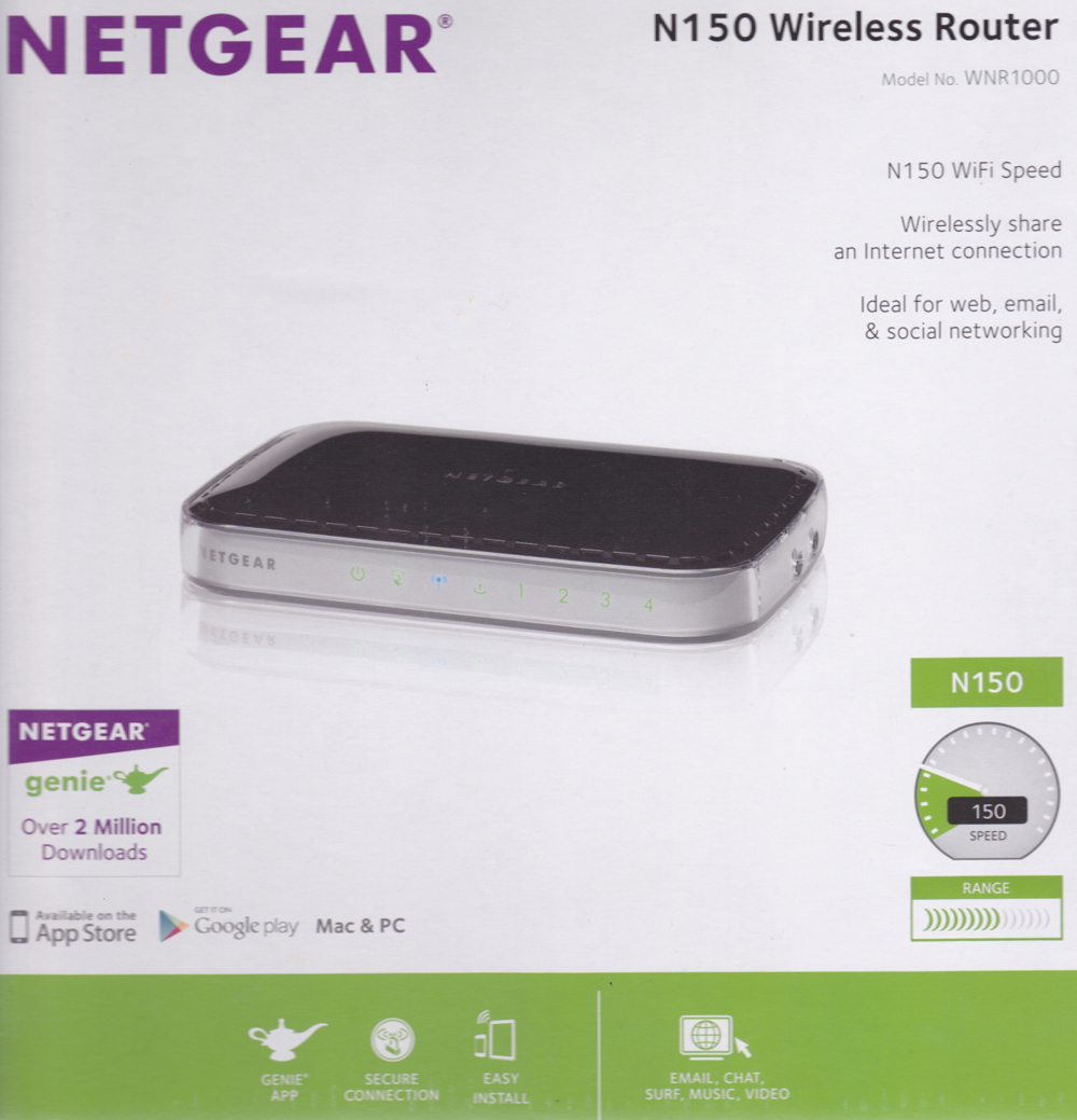 Netgear N150 Wireless Router WNR1000