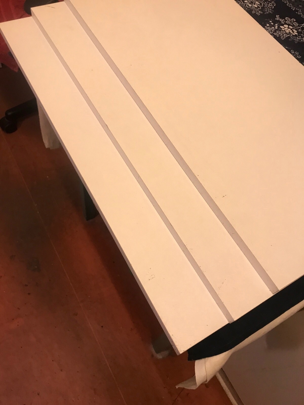Regalboden Holznachbildung Fertigteil Weiß